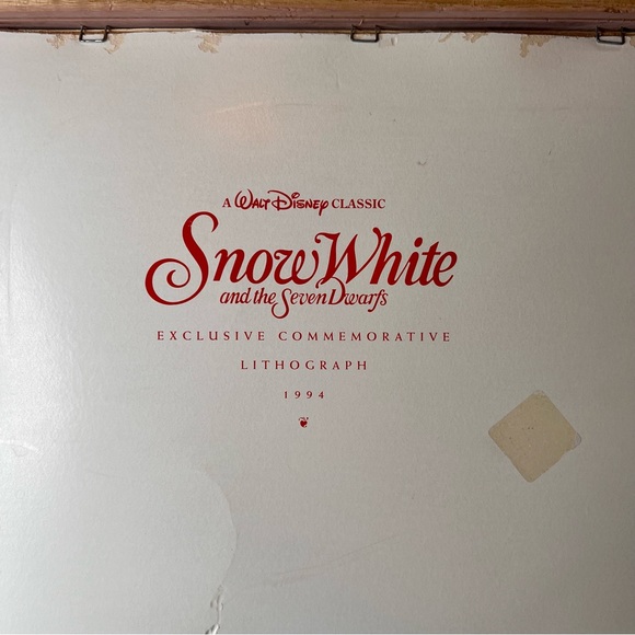 Vintage 1994 A Walt Disney Classic Snow White and the Seven Dwarfs Exclussive Co - Picture 8 of 8